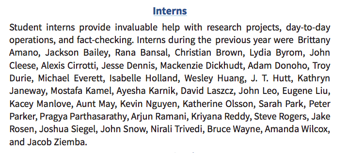Superhero Interns